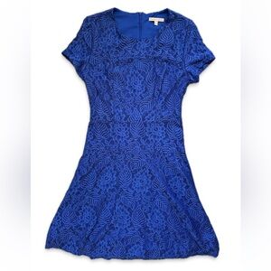 EUC Elegant Blue Lace Dress size Medium
